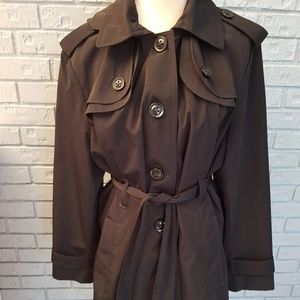 London Fog Size XXL Lined Rain Trench Coat